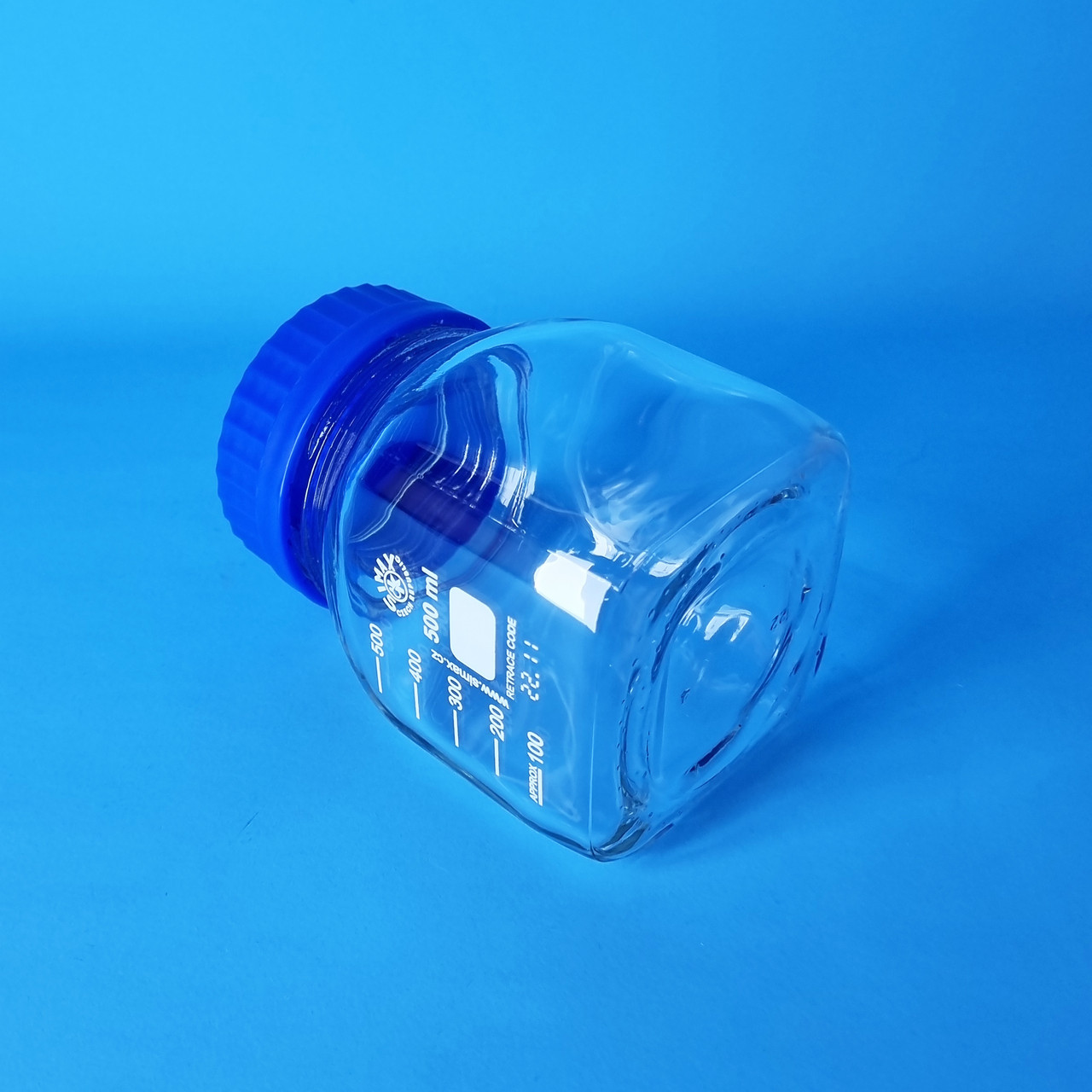 GL80 Wide Mouth Square Laboratory Bottle, Simax® / GL80광구사각랩바틀